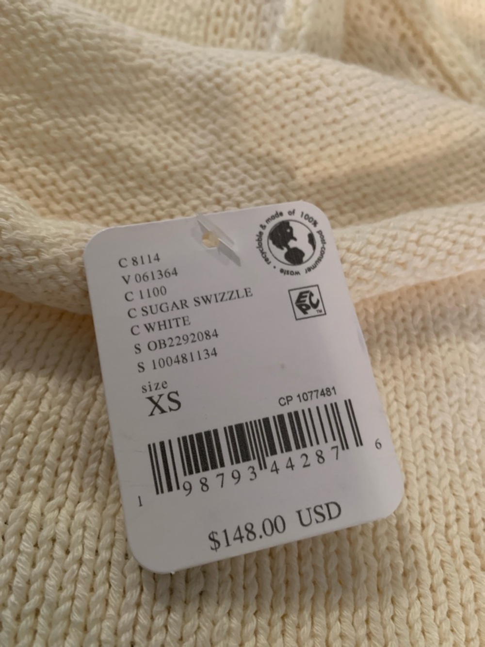 We The Free Crewneck Sweater in White/Cream